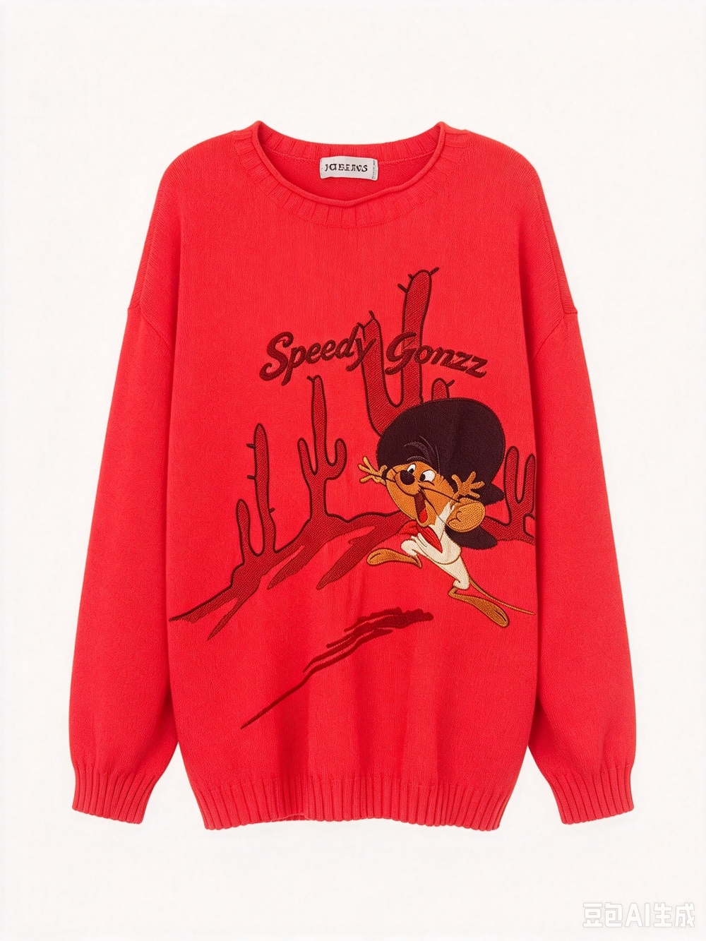 Iceberg Red 'Speedy Gonzzz' Graphic Sweater